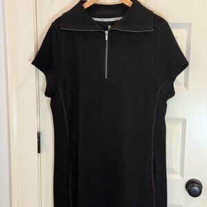 Tommy Bahama Tobago Bay 1/2 Zip Short Sleeve in Black (XL)